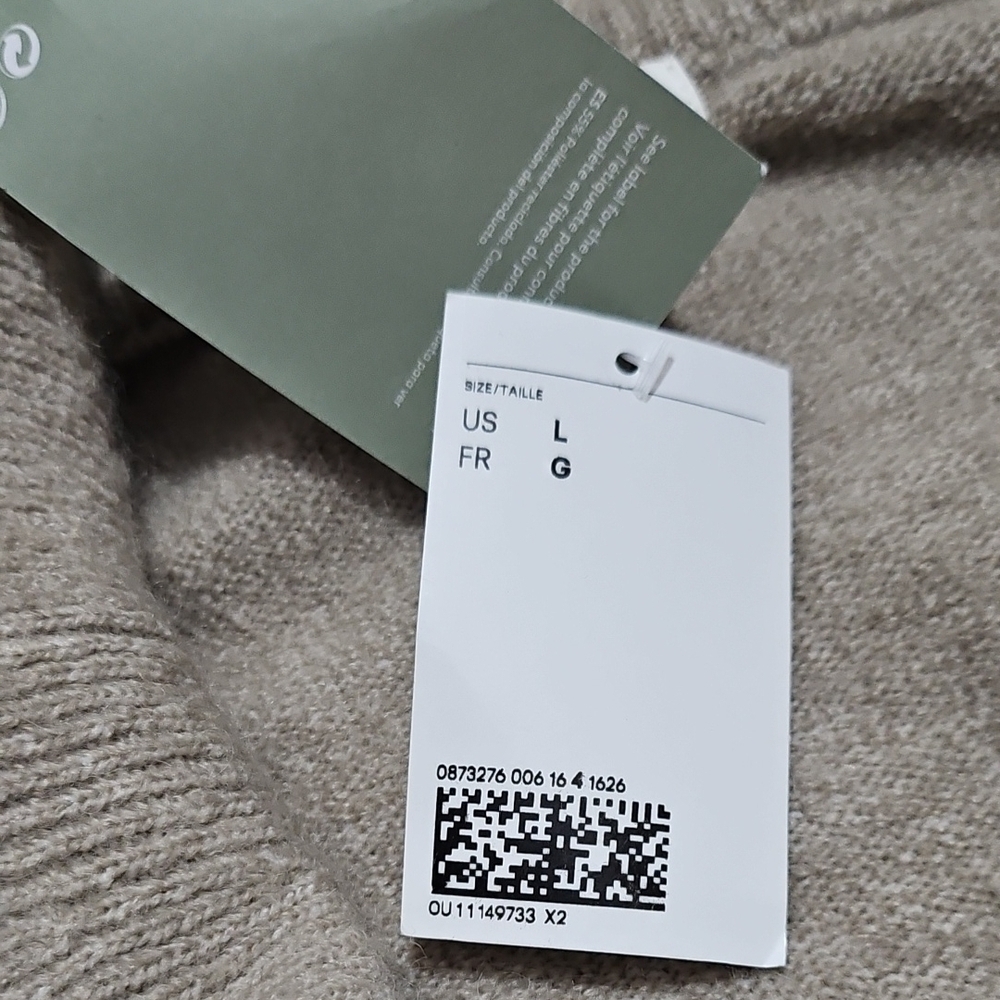 NWT H&M Tan Cowl Neck Sweater - Picture 10 of 10
